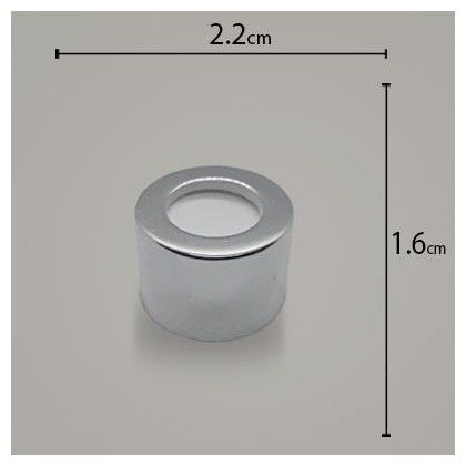 Tampa luxo rosca 20 Prata