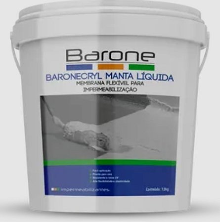 BARONECRYL MANTA LIQUIDA BRANCA BD 12 kg
