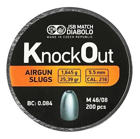 CHUMBINHO KNOCKOUT AIRGUN SLUGS 5.5MM