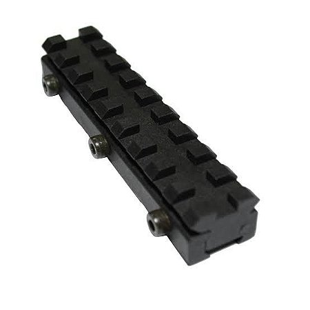 TRILHO PICATINNY PRETO CBC 11MM PARA 22MM