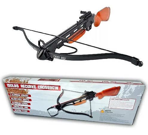 BALESTRA / CROSSBOW RECURVA 150 LBS CORONHA DE MADEIRA