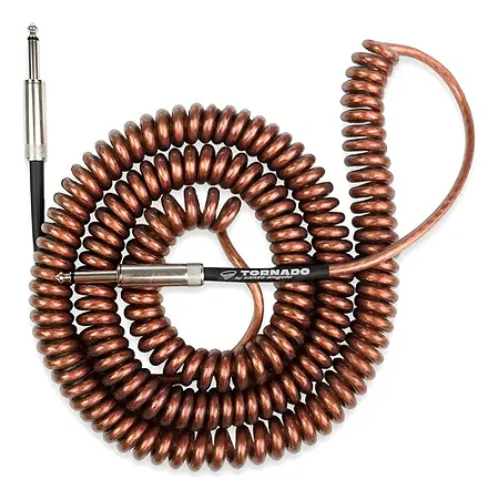 Cabo Santo Angelo Guitar Tornado Coil 30FT (9,14m) – P10 x P10 – Preto Fumê