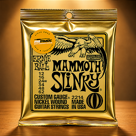 ENCORDOAMENTO 012-062 P/ GUITARRA MAMMOTH SLINKY (G ENCAPADA) NIQUEL P02214 ERNIE BALL