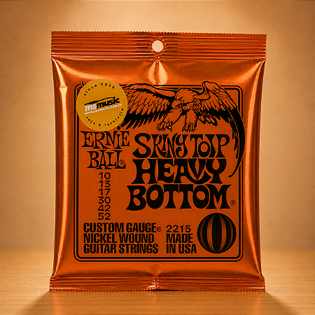 ENCORDOAMENTO 010-052 P/ GUITARRA SKINNY TOP HEAVY BOTTOM SLINKY NIQUEL P02215 ERNIE BALL