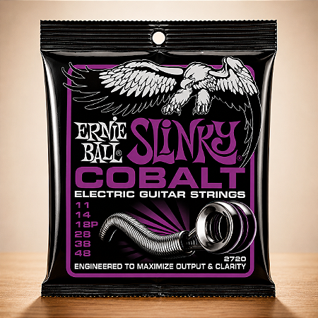 ENCORDOAMENTO 011-048 P/ GUITARRA POWER SLINKY COBALT P02720 ERNIE BALL