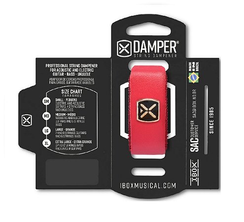 DSMD04 ABAFADOR DAMPER MD DE COURO VERMELHO