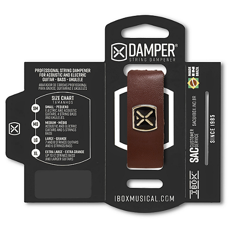 DSMD03 ABAFADOR DAMPER MD DE COURO MARROM