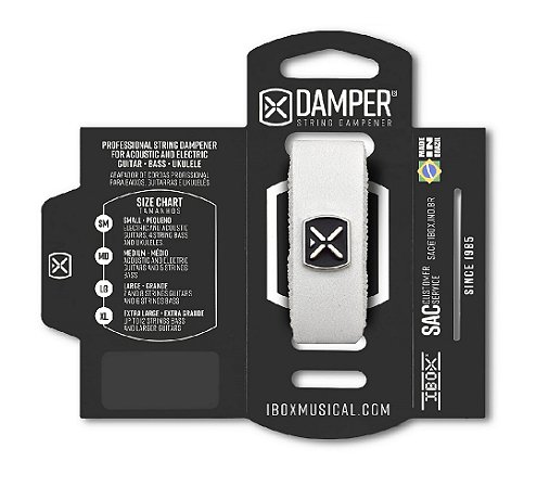 DSMD01 ABAFADOR DAMPER MD DE COURO BRANCO