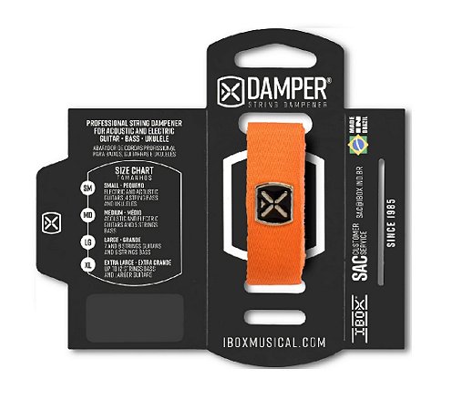 DTMD23 ABAFADOR DAMPER MD POLIESTER LARANJA TAG