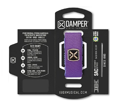 DTMD22 ABAFADOR DAMPER MD POLIESTER ROXO TAG