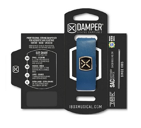 DSMD07 ABAFADOR DAMPER MD DE COURO AZUL