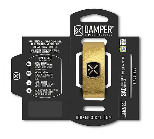 DMMD02 ABAFADOR DAMPER MD COURO DOURADO METALICO