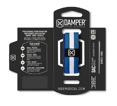 DKMD09 ABAFADOR DAMPER MD POLIESTER LISTRA AZUL
