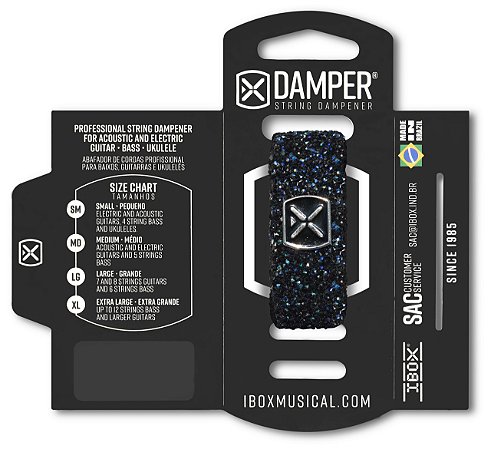 DAMD04 DAMPER IBOX EM POLIESTER ARTISTC LINE - HEMATITE BLUE