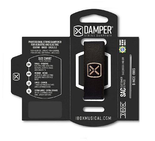 DTMD20 ABAFADOR DAMPER MD POLIESTER PRETO TAG