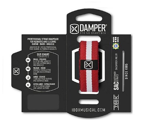 DKMD10 ABAFADOR DAMPER MD POLIESTER LISTRA VERMELHO