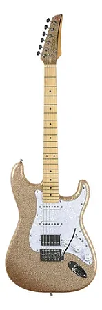 Guitarra Seizi Fun Katana Musashi HSS | Desert Gold Sparkle