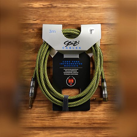 Cabo Seizi Cable Energy P10 x P10L Yellow & Black – 3 m
