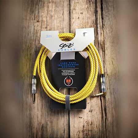Cabo Seizi Cable Energy P10 x P10L Yellow & Brown – 3 m