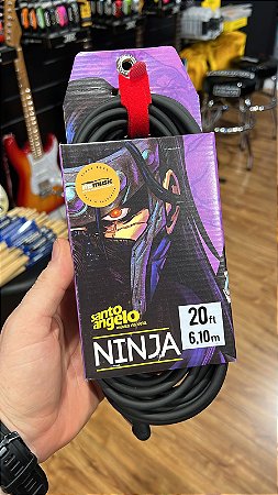 CABO DE GUIT. NINJA L CABLE 0,20 MM P10/P10 90 20FT 6,10M PT
