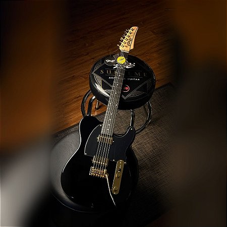 Guitarra Seizi Katana Kabuto TL Alexandre Almeida Black Gold