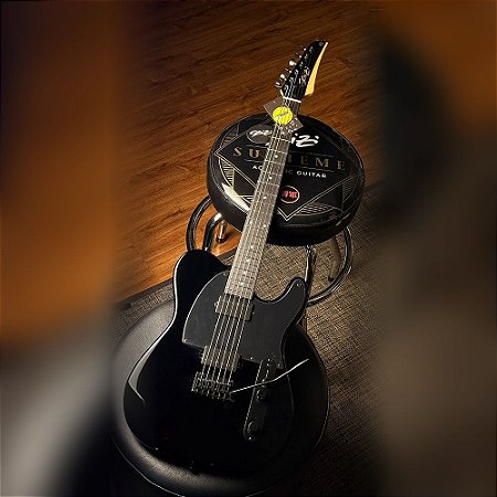 Guitarra Seizi Katana Kabuto TL HH All Black com Bag