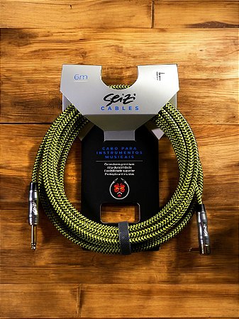 CABO PARA INSTRUMENTO SEIZI ENERGY 6M P10R/ P10A - YELLOW & BLACK