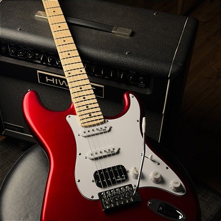 Guitarra Shelter SSW HSS Wilkinson Vermelha CAB