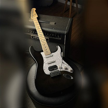 Guitarra Shelter SSW Ash Pro HSS Wilkinson Transparent Black