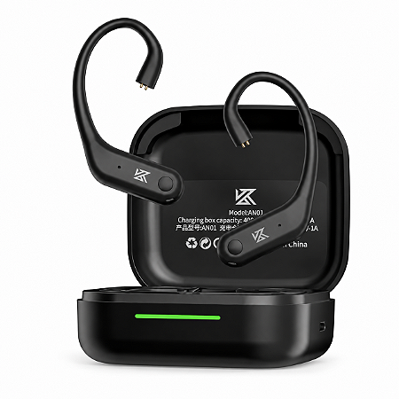 Módulo Bluetooth KZ AN01 TWS 5.4 com LDAC, ANC e Estojo de Carregamento para Fones 2-Pin