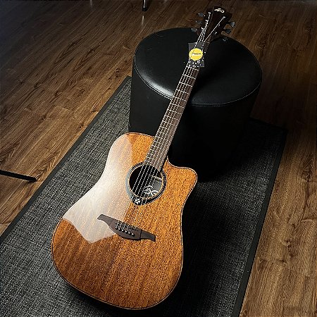 Violão Lâg Tramontane T98DCE Eletroacústico Dreadnought Cutaway Natural