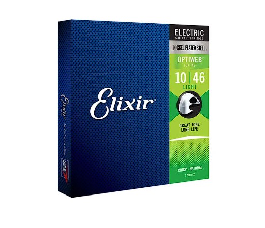 Encordoamento Elixir Optiweb 010-046 para Guitarra