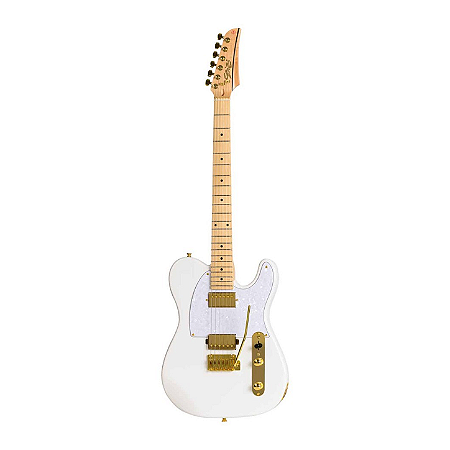 Guitarra Seizi Katana Kabuto TL Alexandre Almeida White Gold com Bag
