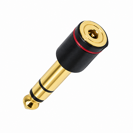 Adaptador Custom Sound CSHF 990 P2 Fêmea para P10 Macho Estéreo