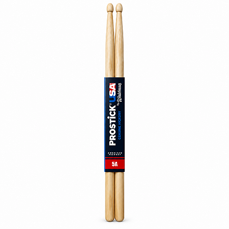 Par de Baquetas Prostick USA by Waldman 5BH Hickory
