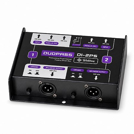 Direct Box Passivo Waldman DuoPass DI-2PS 2 Canais