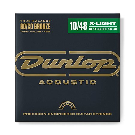 ENCORDOAMENTO 010 BRONZE 80/20 P/VIOLAO ACO EXTRA/LEVE DAB1048 DUNLOP