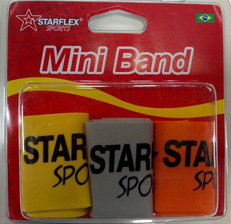 Kit Mini Band Starflex Sports (Fraco / Médio / Forte)