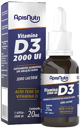 Suplemento de Vitamina D3 20ml Gotas