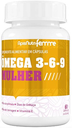 Ômega 3, 6, 9 Mulher 1000mg 60 Cáps