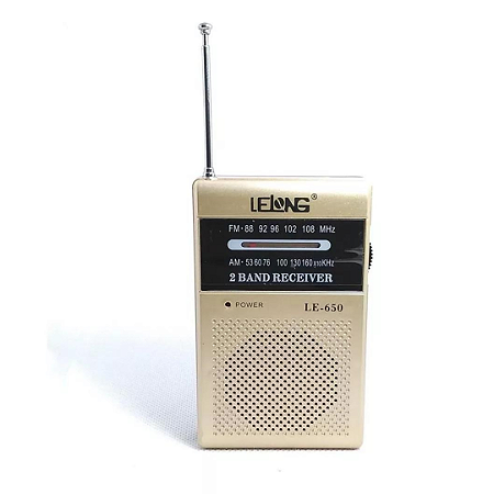 Mini Radio Portátil De Bolso Am/FM Com Fone De Ouvido