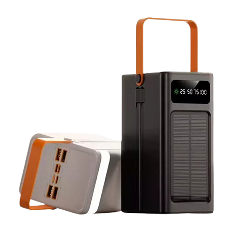 Power Bank 50000mah Display Carga Rápida 22.5w Placa Solar