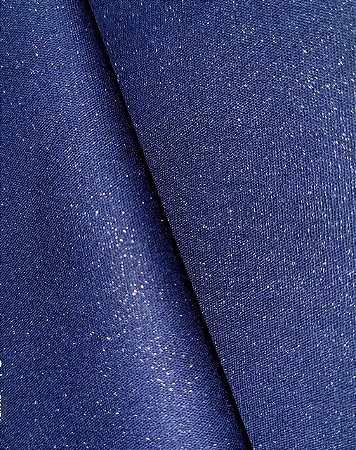 Tecido Tricoline Com Glitter Azul Marinho