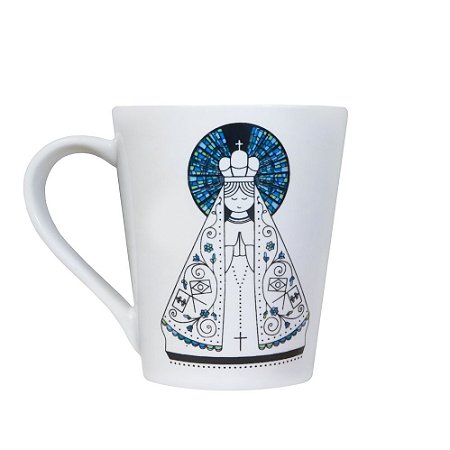 Caneca Nossa Senhora Aparecida Branca