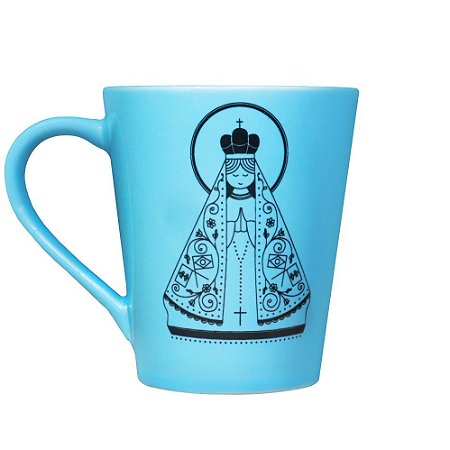 Caneca Nossa Senhora Aparecida Azul