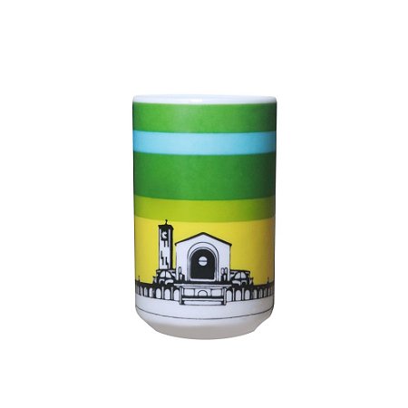 Caneca Basílica Nossa Senhora Aparecida Verde Listrado