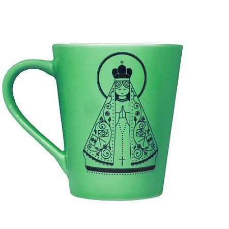 Caneca Nossa Senhora Aparecida Verde Basílica