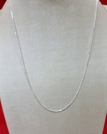 Corrente Prata 50cm Cartier Fina