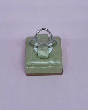 Anel De Aço Círculo Geométrico Vasado – 2mm