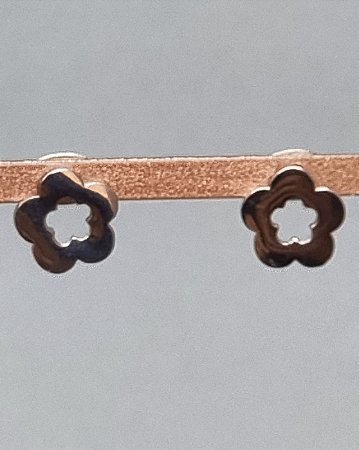 Brinco Flor Monada em Aço Prateado – 10mm
